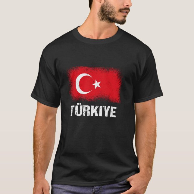 Drapeau turc Turquie T-shirt (Devant)