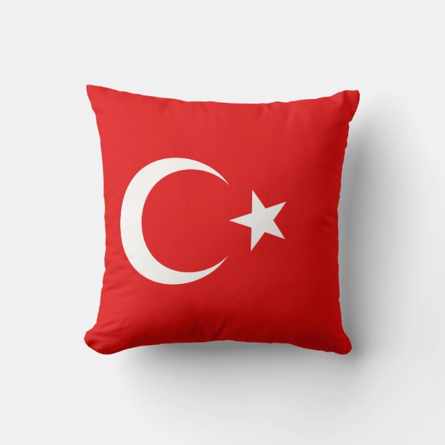 Drapeau turc x Coussin drapeau (Recto)