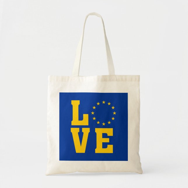 Drapeau UE, Union européenne, Sac fourre-tout AMOU (Devant)