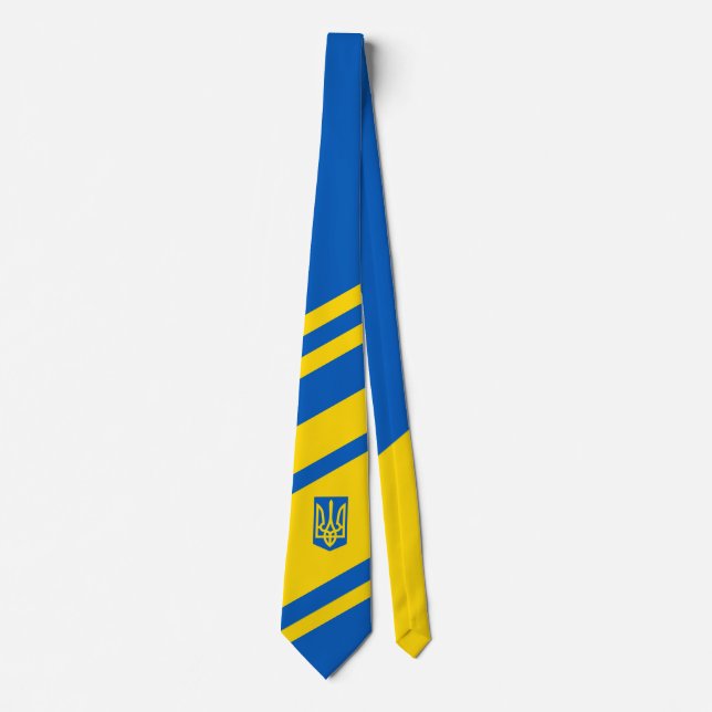 Drapeau ukrainien. Armoiries. Cravate Truzyb (Devant)