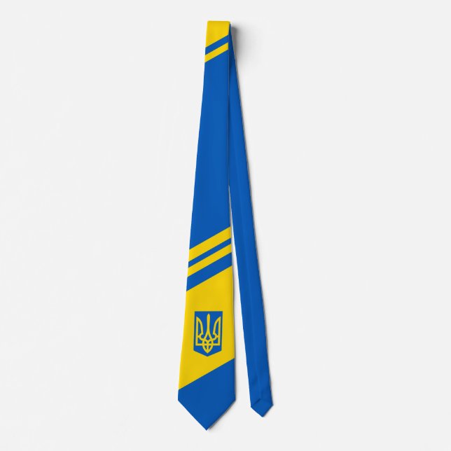Drapeau ukrainien. Armoiries. Truzyb. Cravate (Devant)