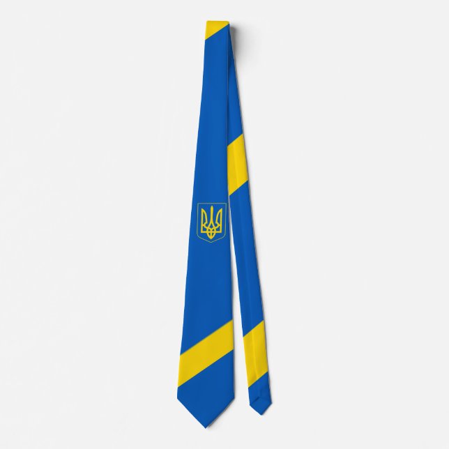 Drapeau ukrainien. Armoiries. Truzyb. Cravate (Devant)