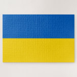 Drapeau ukrainien (Ukraine) Puzzle<br><div class="desc">Ce dessin présente le drapeau national de l'Ukraine, qui est un pays d'Europe de l'Est. L'Ukraine borde la Russie à l'est et au nord-est ; la Biélorussie au nord ; la Pologne, la Slovaquie et la Hongrie à l'ouest ; et la Roumanie, la Moldavie et la mer Noire au sud....</div>