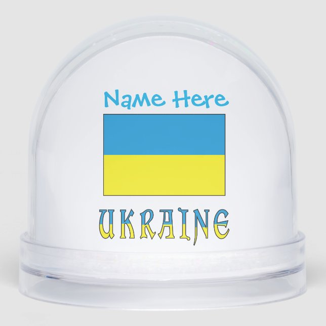 Drapeau ukrainien ukrainien bleu Personnalisation  (Avant)