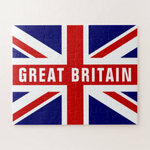 Drapeau Union Jack britannique puzzle personnalisé