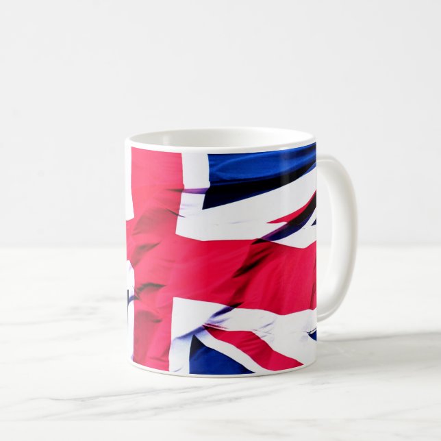 Drapeau Union Jack 'Cool Britannia' Mug classique (Devant droit)