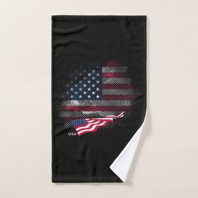 Drapeau USA (Serviette à main)