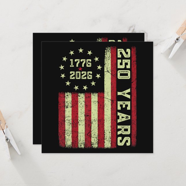 Drapeau Usa 250e Anniversaire (Devant/Arrière en situation)