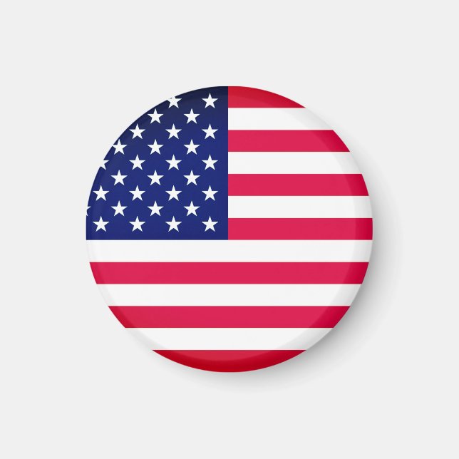 Drapeau Usa Cadeau Magnet (Devant)