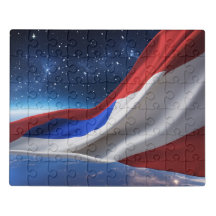 Drapeau USA Puzzle Acrylique | Logo Drapeau Améric