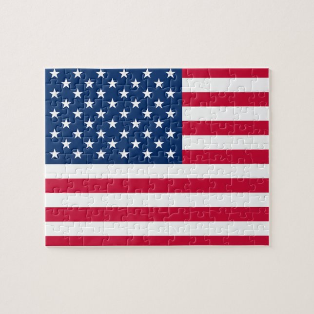 Drapeau USA Puzzle États-Unis d'Amérique (Horizontal)