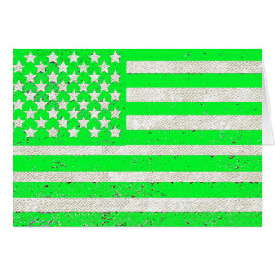 Drapeau vert américain