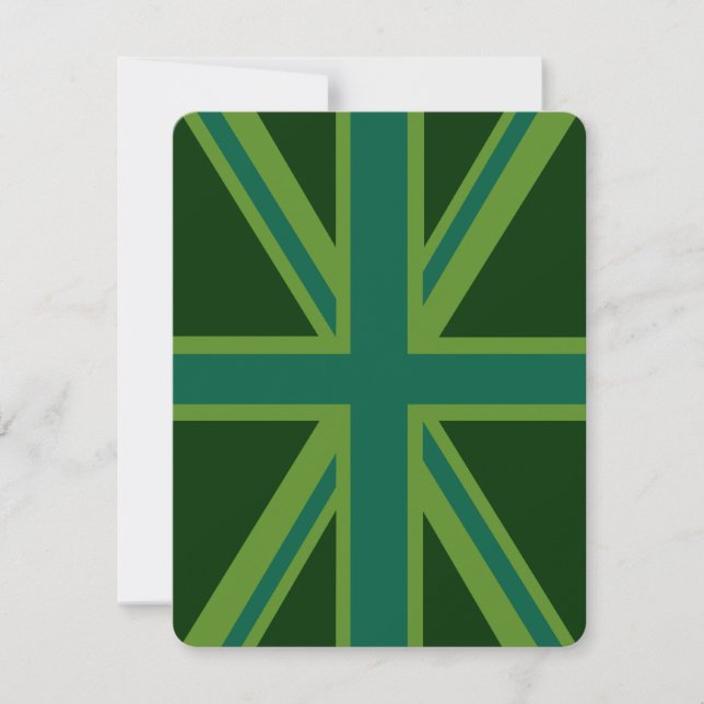 Drapeau vert Union Jack (Devant)