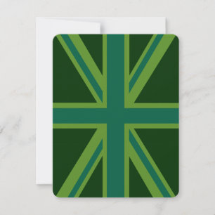 Drapeau vert Union Jack