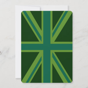Drapeau vert Union Jack
