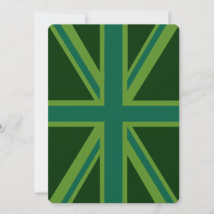 Drapeau vert Union Jack