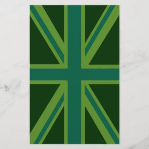 Drapeau vert Union Jack
