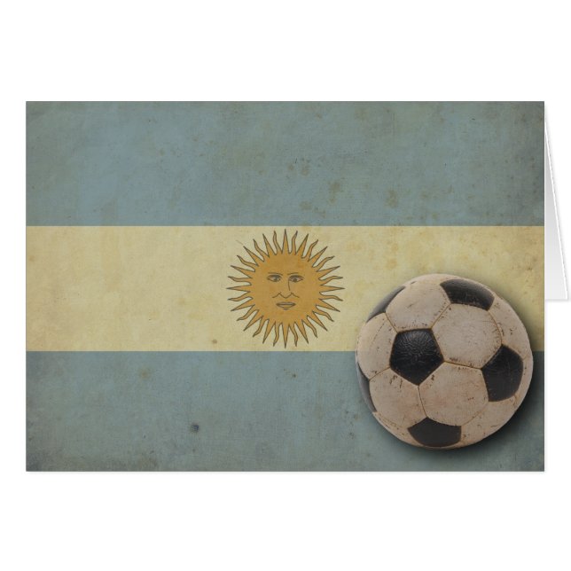 Drapeau vintage de l'Argentine (Devant horizontal)