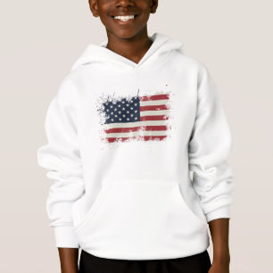 Drapeau vintage des États-Unis déprimé 4 juillet p