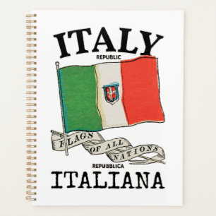 Drapeau vintage du pays Italie