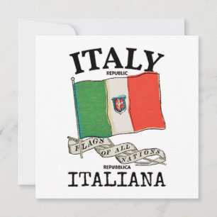 Drapeau vintage du pays Italie