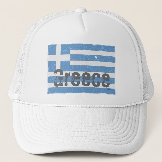 Drapeau vintage Grèce 2 Casquette (Devant)