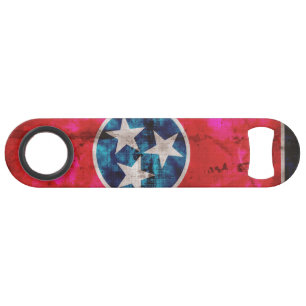 Drapeau vintage patiné d'état du Tennessee