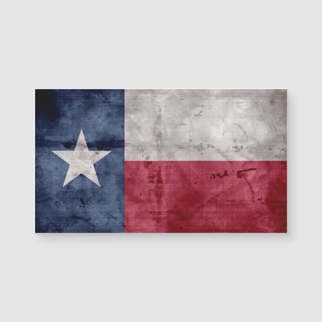 Drapeau vintage patiné d'état du Texas (Devant)