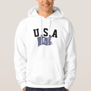 Drapeau vintage Pirate Sweat - shirt à capuche - D