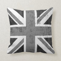 Drapeau vintage Royaume-Uni Coussin