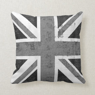 Drapeau vintage Royaume-Uni Coussin