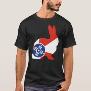 Drapeau Wichita lapin T-shirt classique