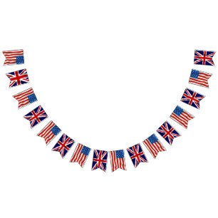 Drapeaux américains et britanniques