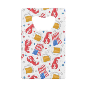 Drapeaux américains patriotiques Lobsters Bières É