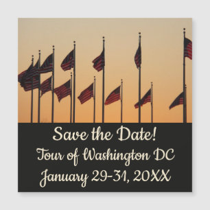 Drapeaux au coucher du soleil American Patriotic U