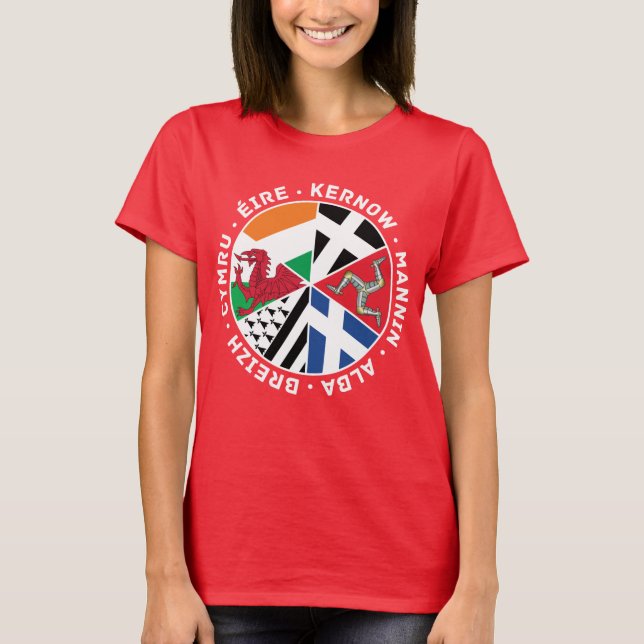 Drapeaux celtiques Pays T-Shirt féminin, Celt (Devant)