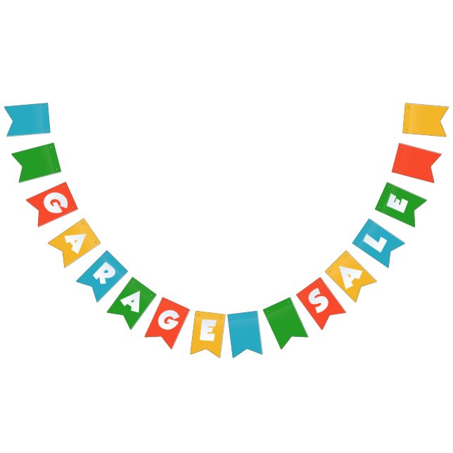 Drapeaux de banderole de vente de garage (Tout)