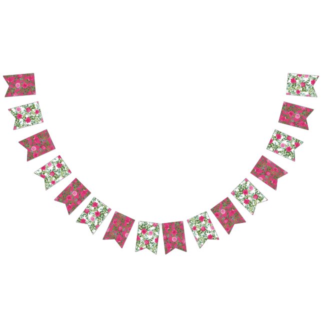 Drapeaux de Bunling Mariage rose vif (Tout)