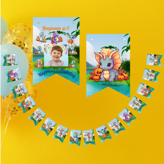 Drapeaux de Bunting Anniversaire de enfant Party B