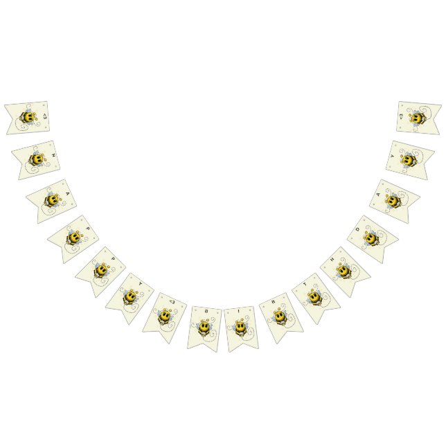 Drapeaux de Bunting d'abeilles (Tout)