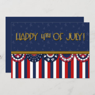 Drapeaux de Bunting Patriotique Happy 4 juillet