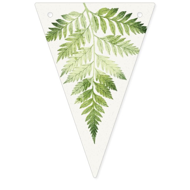 Drapeaux de décoration de fête de fougères vertes  (Premier drapeau)