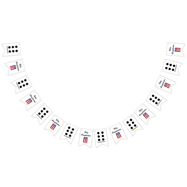 Drapeaux de fanions d'anniversaire sur le thème de (Tout)