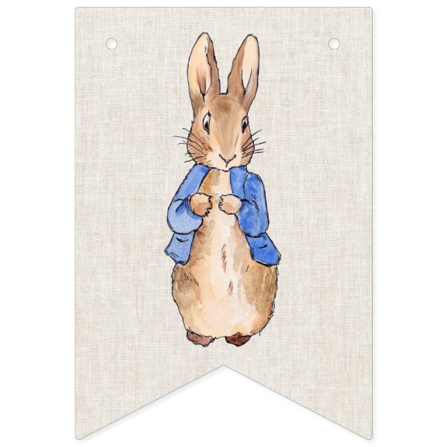 Drapeaux de fanions de lapin de Pâques classiques (Premier drapeau)