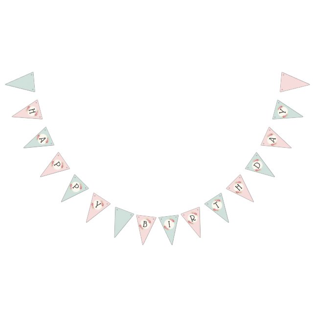 Drapeaux de guirlande de cadre de roses shabby chi (Tout)