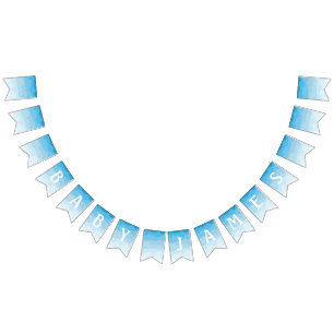 Drapeaux de regroupement de Baby showers nuageux