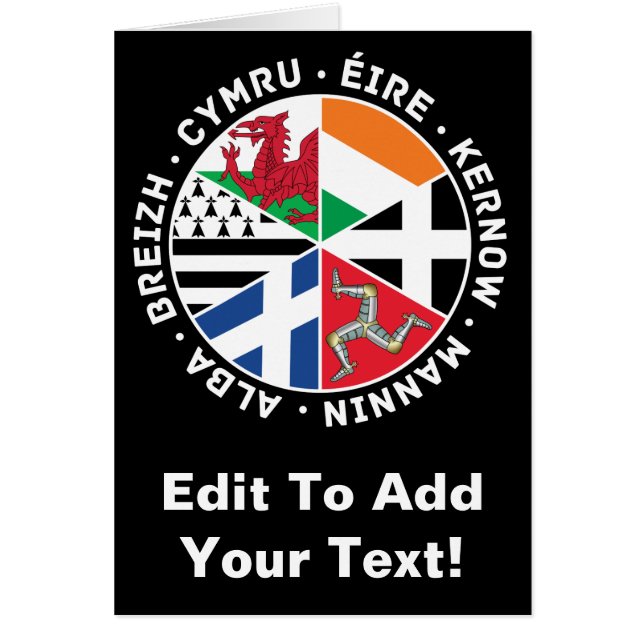 Drapeaux des nations celtes (Devant)