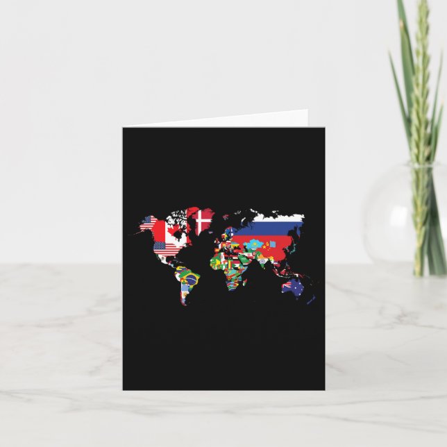 Drapeaux Des Pays Du Monde Carte Internationale (Devant)