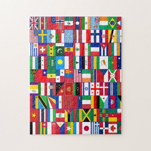 Drapeaux du monde Puzzle (Vertical)