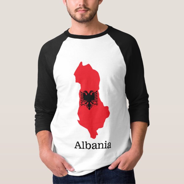 Drapeaux et pays T-Shirt Albanie (Devant)